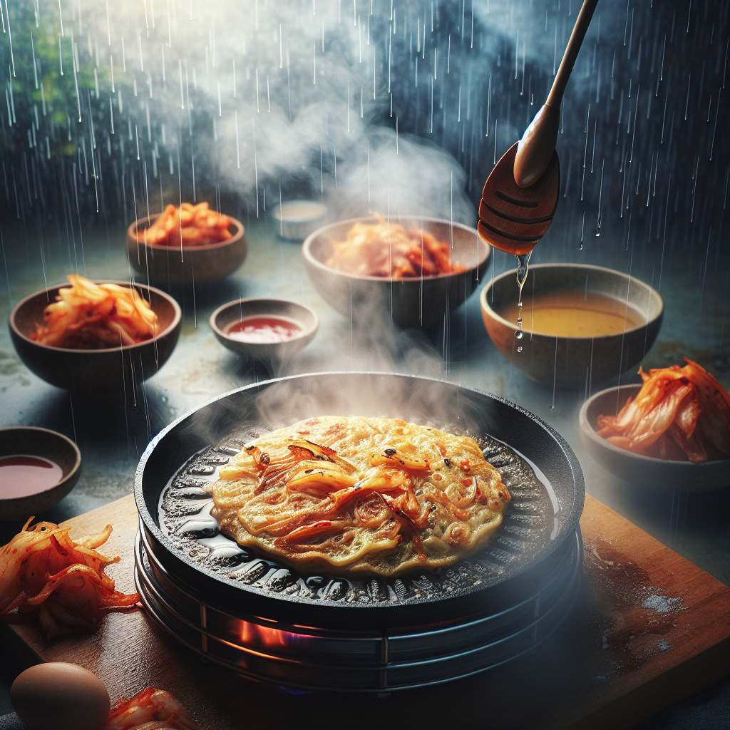 비 오는 날엔 김치전! 바삭하게 굽는 법
