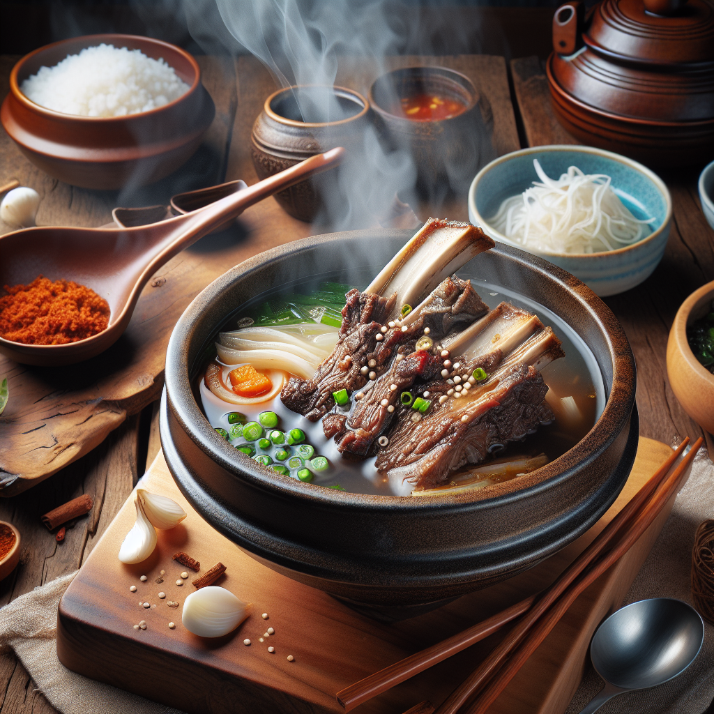 촉촉한 날씨엔 뜨끈한 갈비탕이 정답!