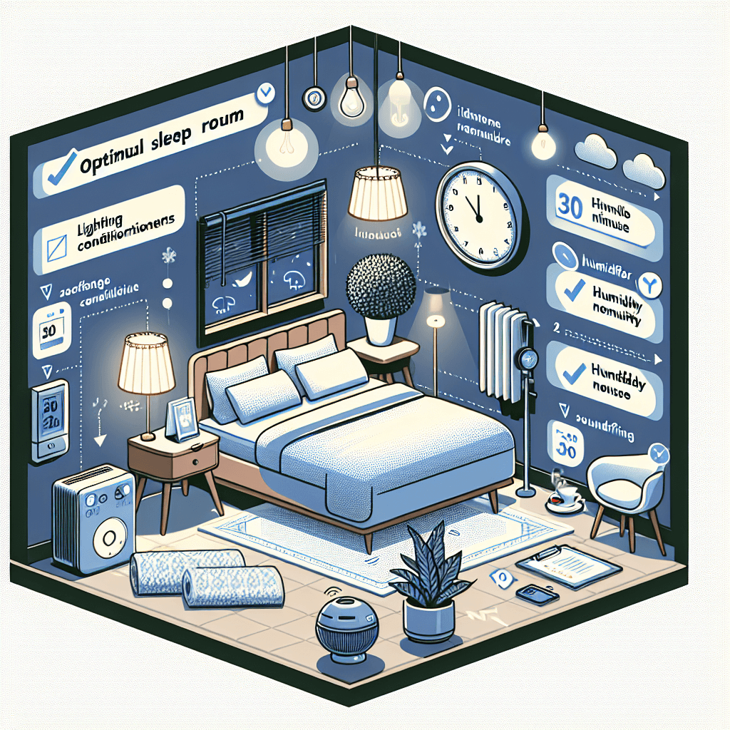 숙면 방 셋업 30분, 조도·온도·습도·소음 최적화 체크리스트