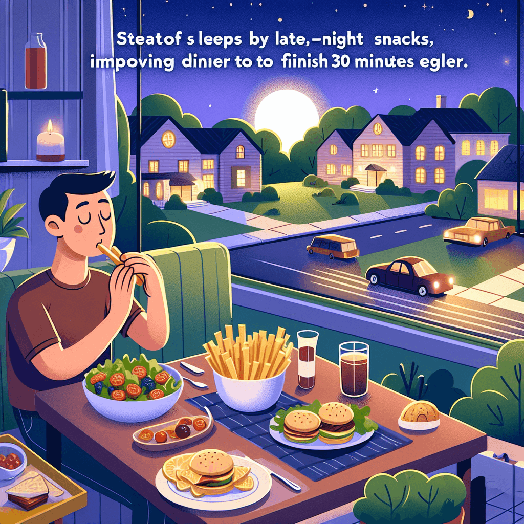 야식 대신 숙면, 저녁 30분 식습관 교정으로 깊은 잠 유도