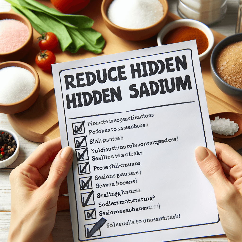 집밥이 더 짜다? 숨은 나트륨 줄이는 양념 견제 체크리스트