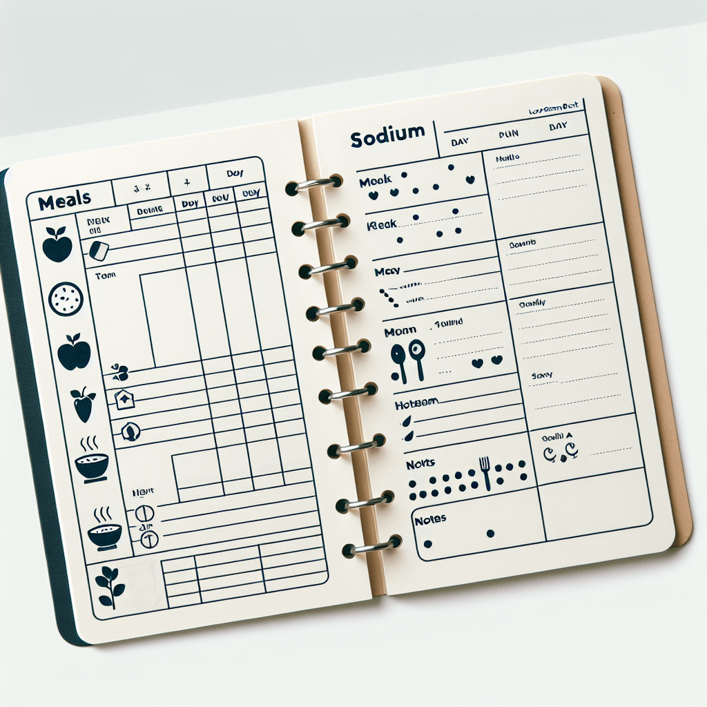 일주일 해보면 감이 온다, 저염 식단 7일 기록 템플릿 제공