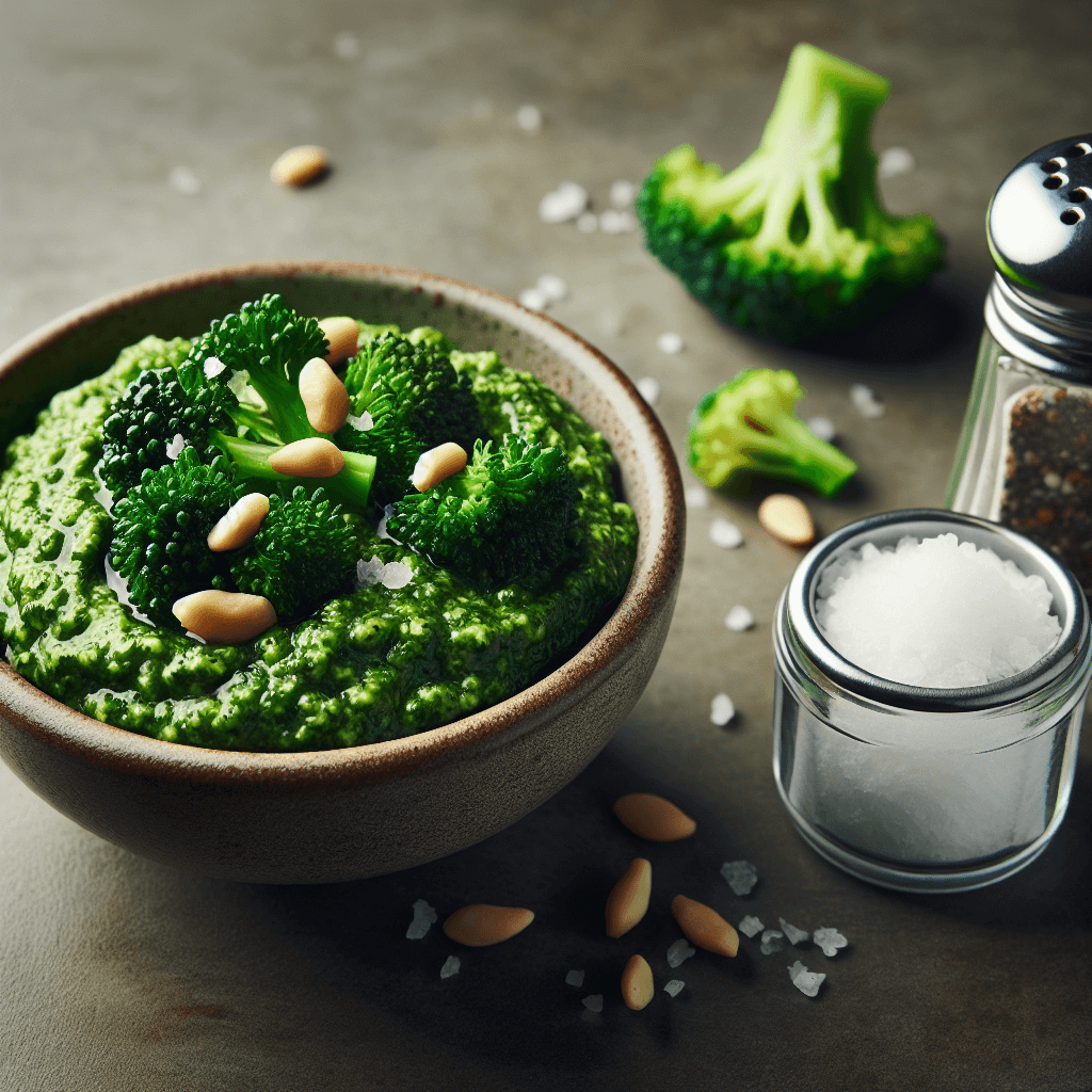 브로콜리 페스토·디핑소스, 소금 줄이고 풍미 올리기