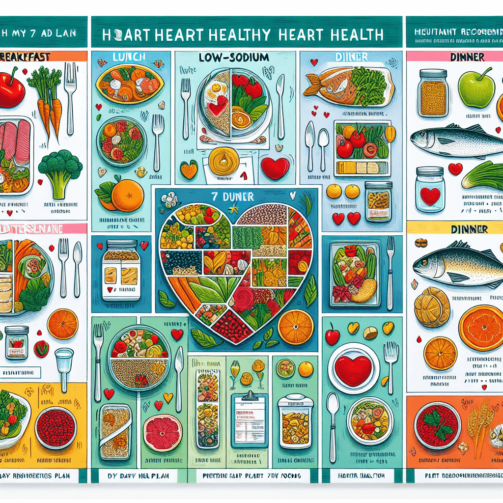 AI가 추천하는 노년기 심장 건강 7일 식단표: 저염·좋은지방 중심 메뉴