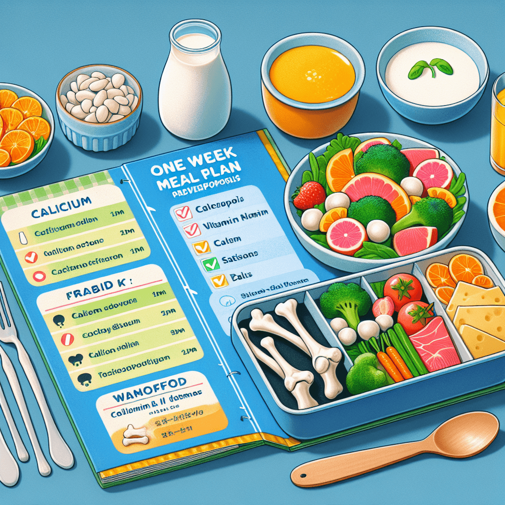 AI가 추천하는 골다공증 예방 1주일 식단표: 칼슘·비타민K 강화 메뉴