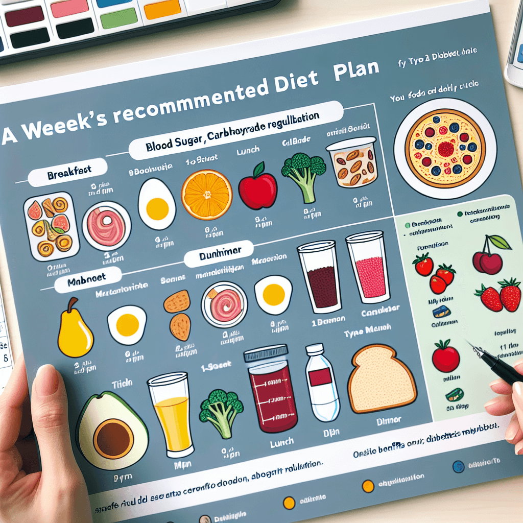 AI가 추천하는 당뇨(제2형) 1주일 식단표: 혈당·탄수화물 조절 식단