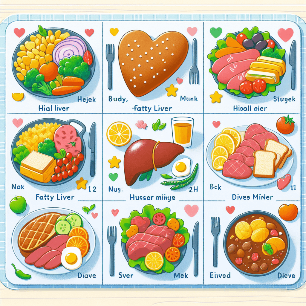 AI가 추천하는 지방간(지방간질환) 1주일 식단표: 간에 부담 적은 메뉴
