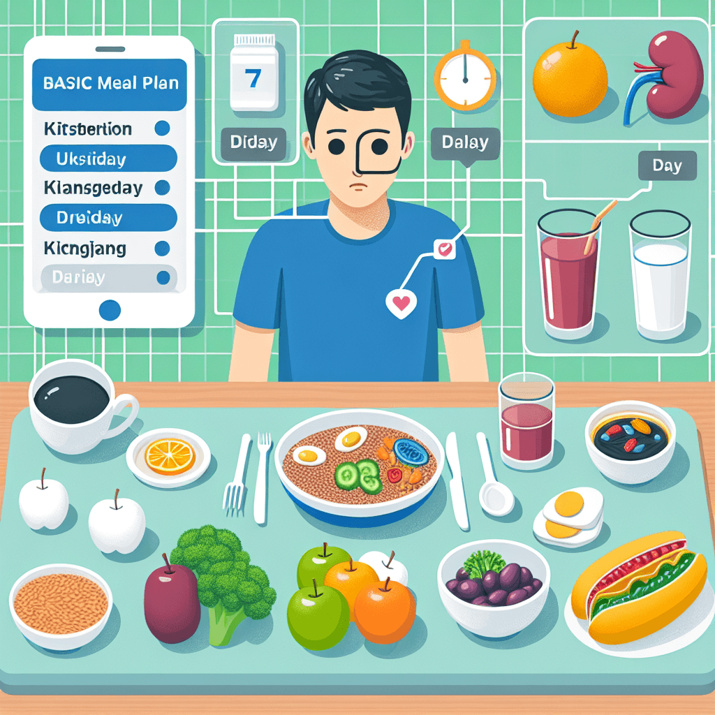 AI가 추천하는 신부전(투석 전) 식단 기초 7일 플랜