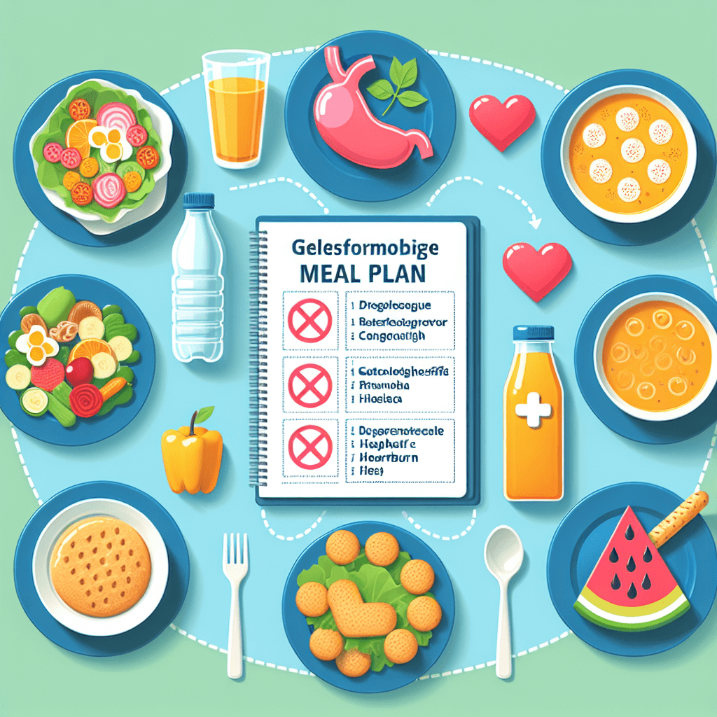 AI가 추천하는 역류성 식도염(속쓰림) 1주일 식단표: 역류 유발 음식 피하기