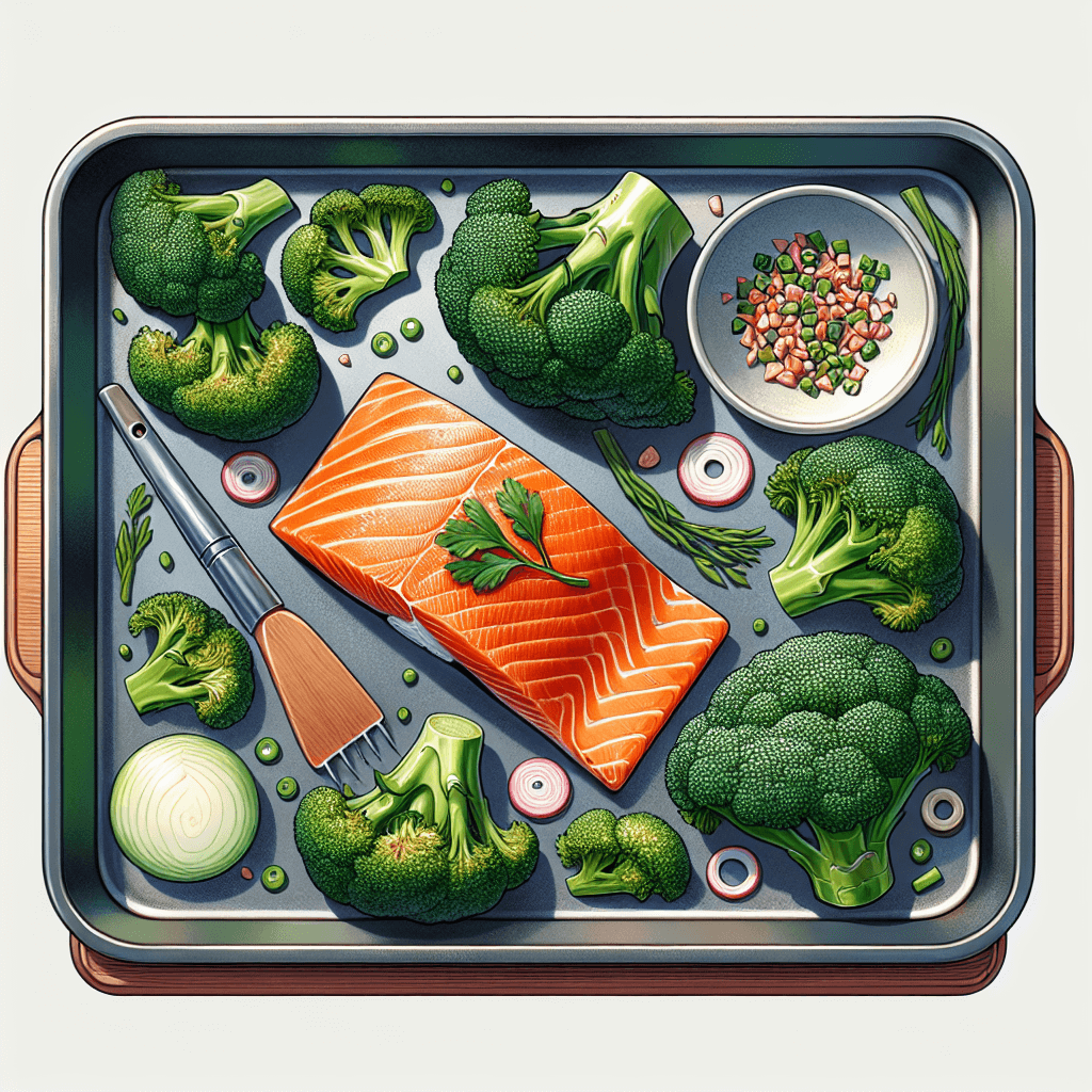 한솥 한판 레시피, 브로콜리·연어 오븐 한판 20분