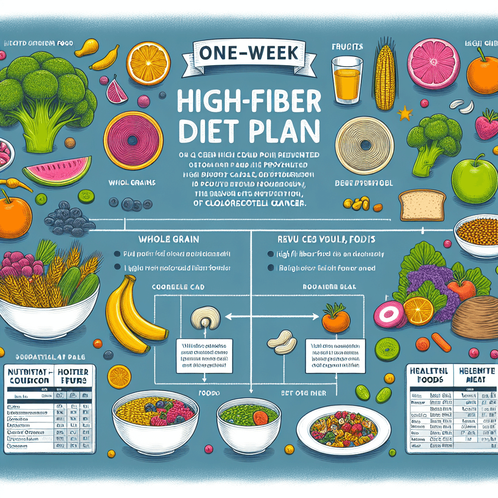 AI가 추천하는 대장암 예방 고섬유 1주일 식단표: 식이섬유 중심 플랜