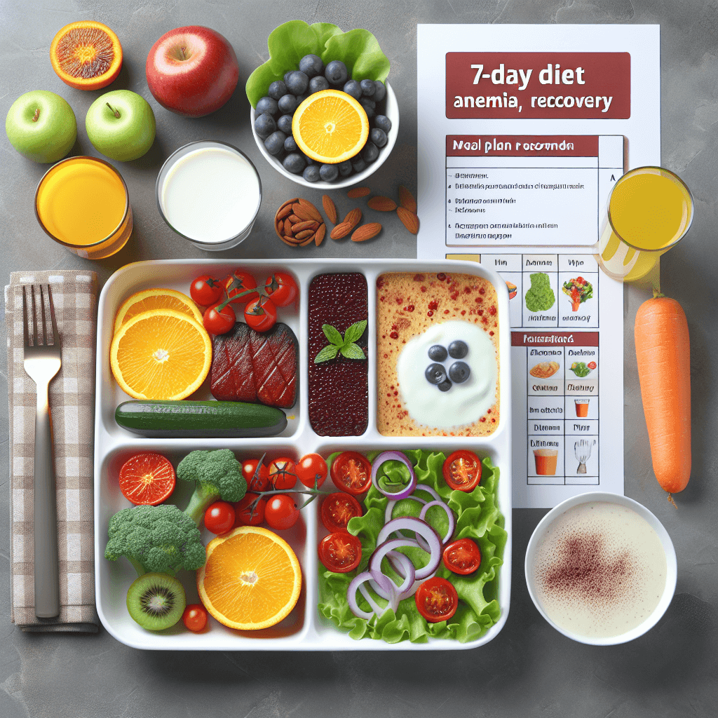 AI가 추천하는 빈혈 회복 7일 식단표: 철분·비타민C 흡수 최적화 식단