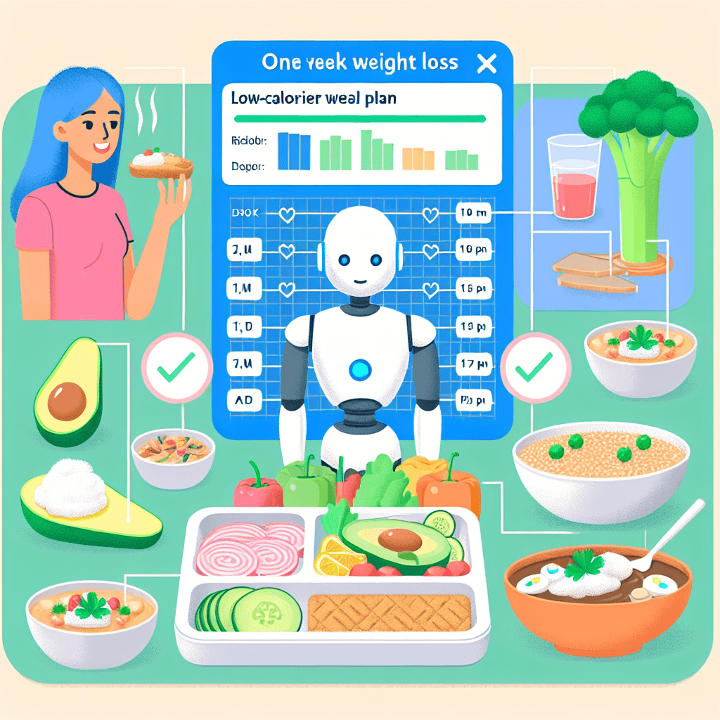 AI가 추천하는 체중감량(저칼로리) 1주일 식단표: 포만감 유지 플랜