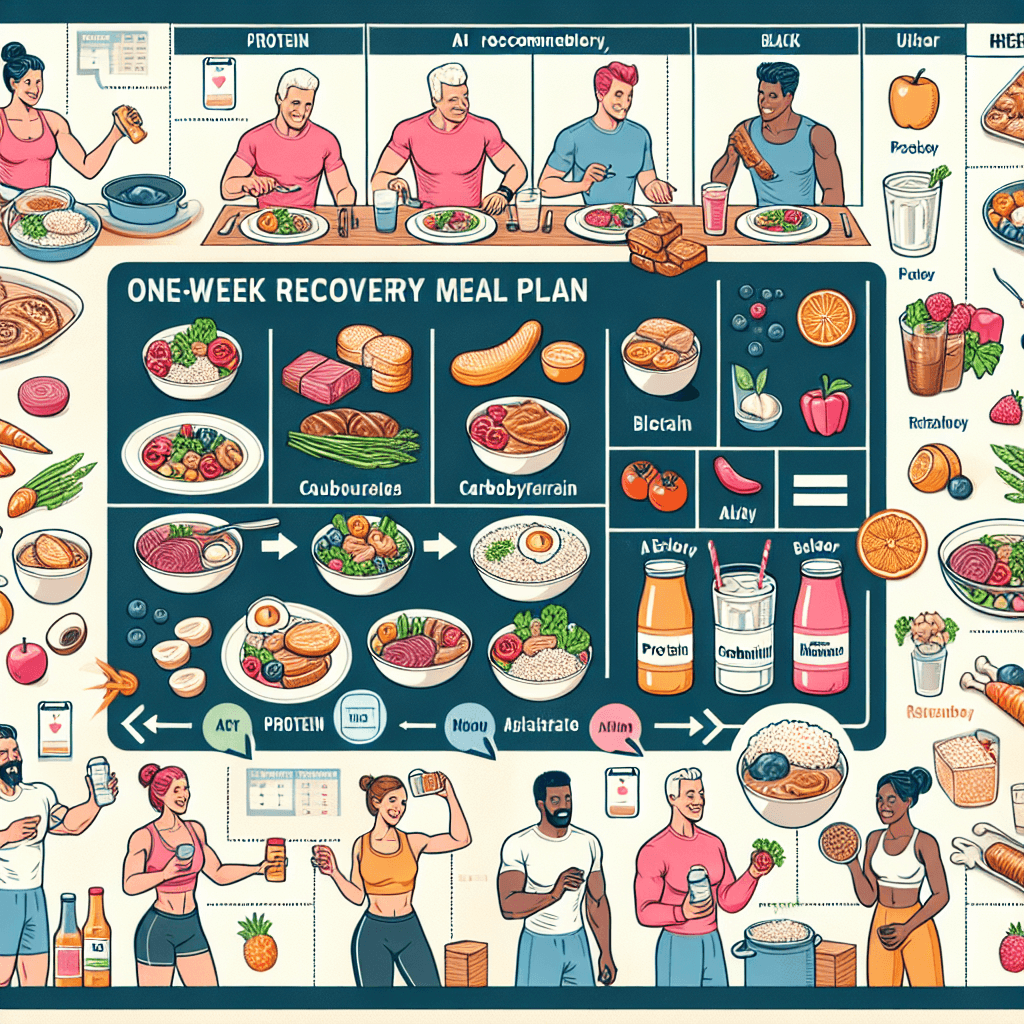 AI가 추천하는 운동하는 사람을 위한 회복식 1주일 식단표: 단백질·탄수 균형
