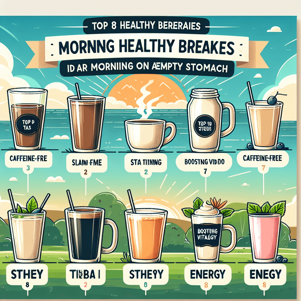 아침 공복에 좋은 음료 TOP 8: 카페인 없이 활력 채우기