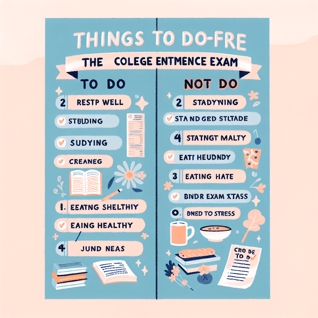 수능 전날 해야 할 일·하지 말아야 할 일 정리