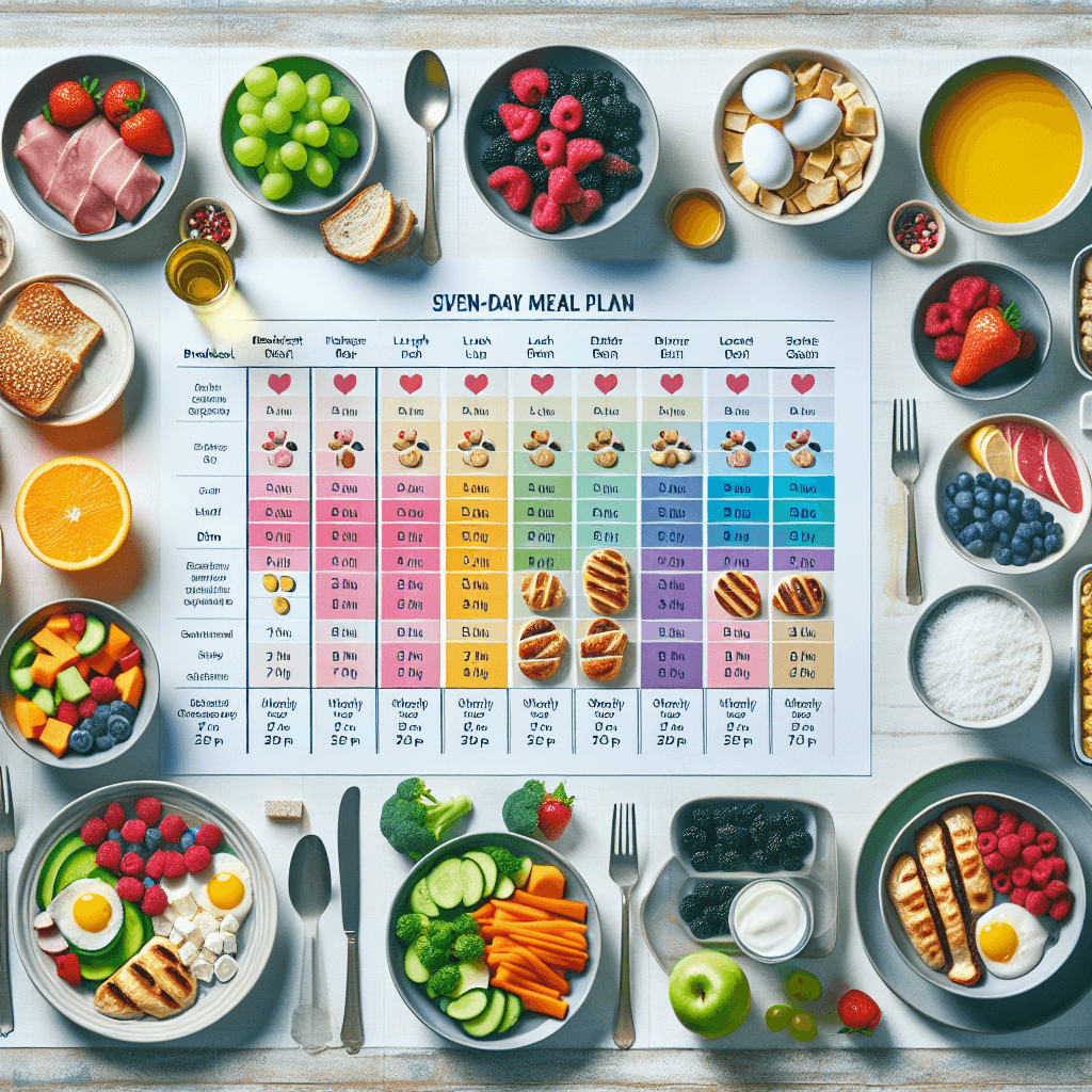 고지혈증 환자를 위한 저염·저포화지방 7일 식단표