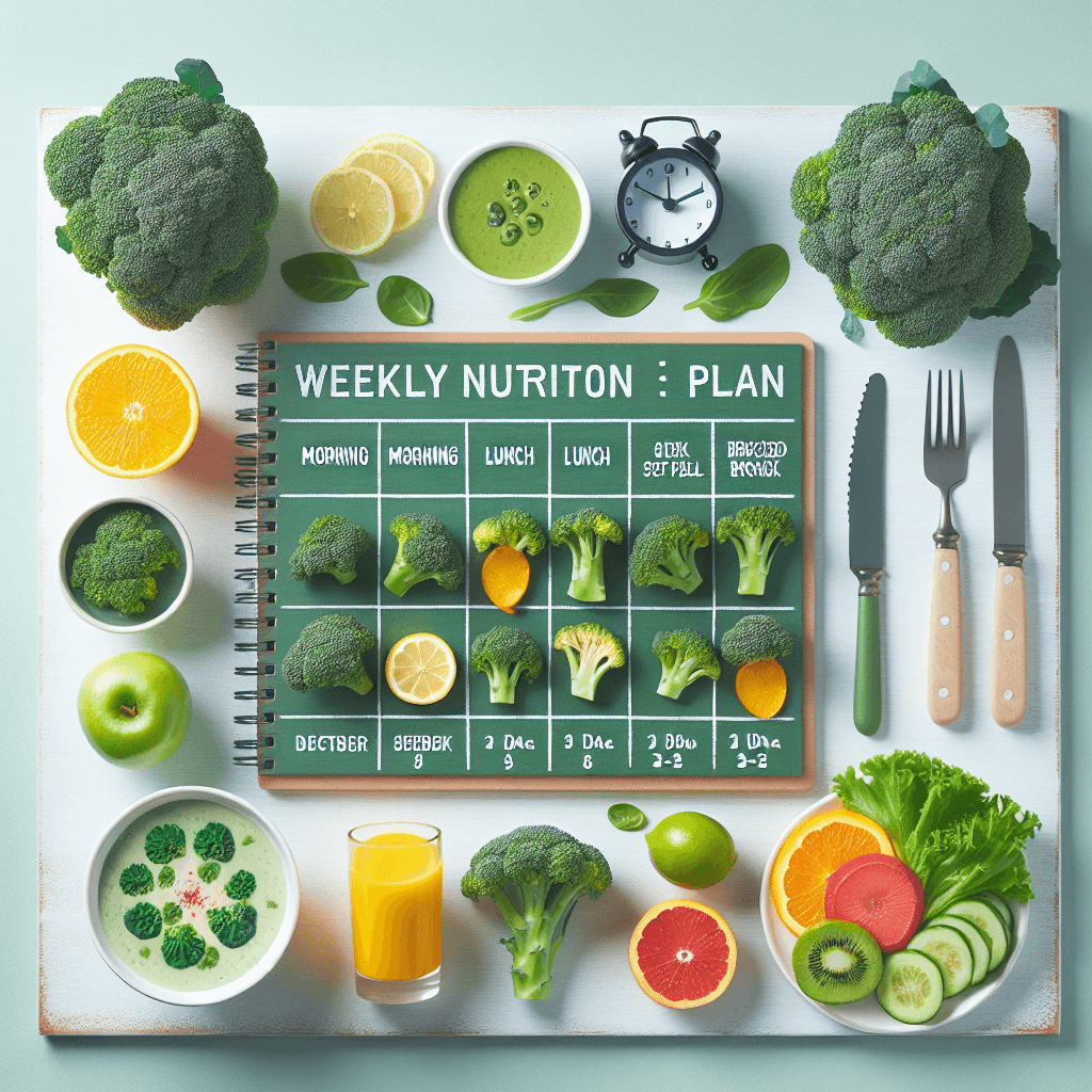 일주일 브로콜리 식단표, 아침·점심·저녁 코디 예시