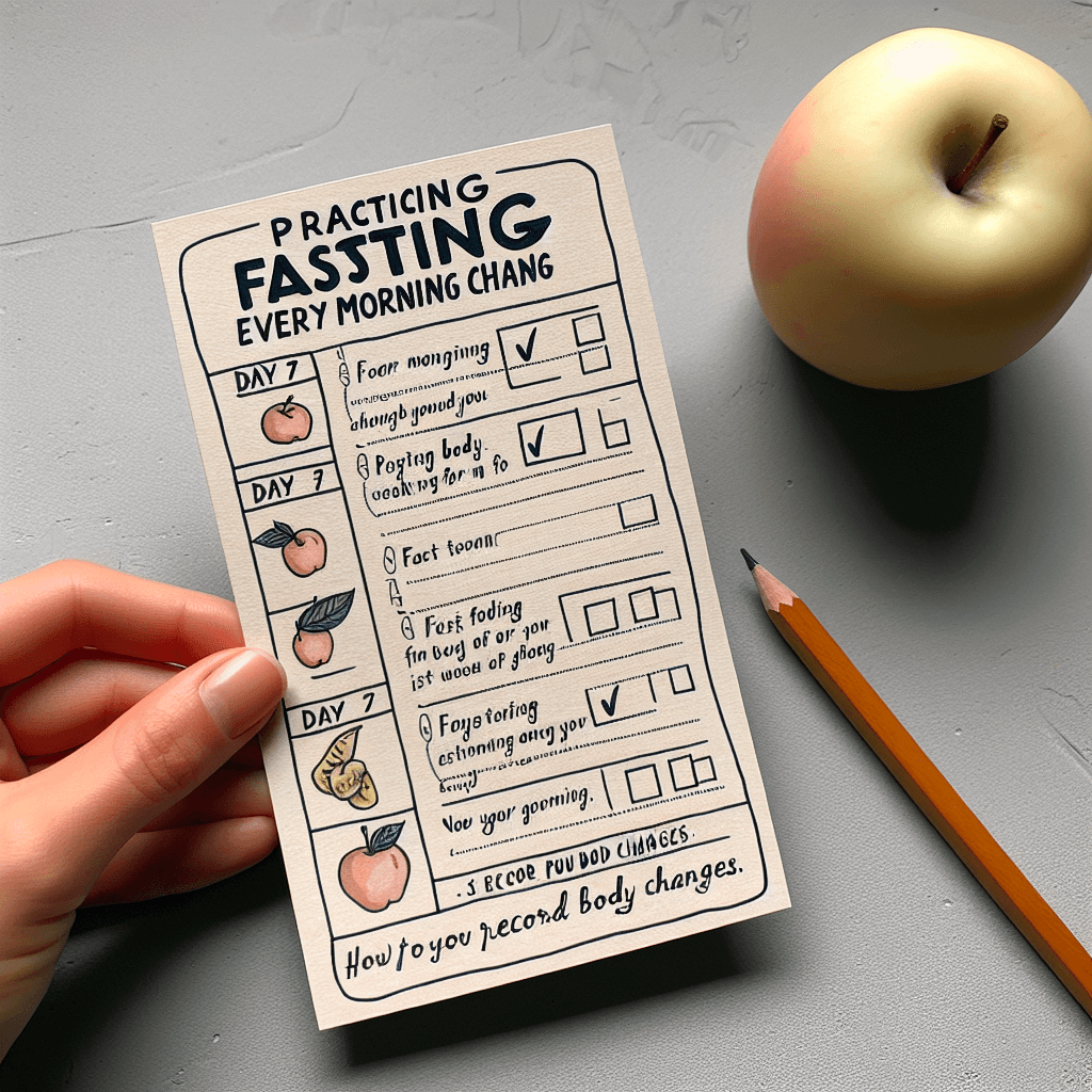 공복 아침 실천 체크리스트: 7일 테스트로 몸 변화를 기록하는 법