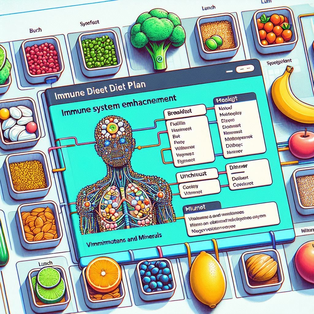 AI가 추천하는 면역력 강화 1주일 식단표: 비타민·미네랄 풍부한 메뉴
