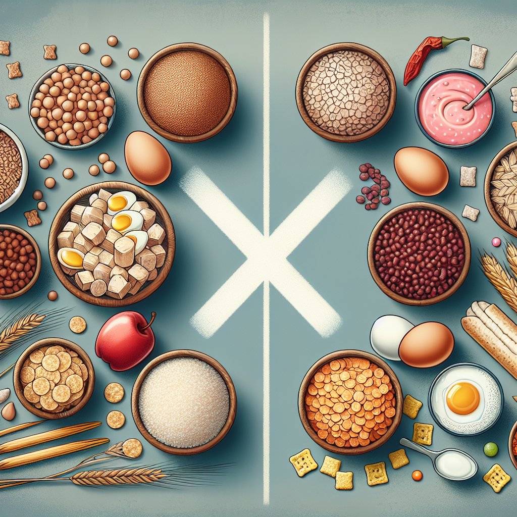 단맛·가공식품(가당 시리얼·주스)은 피하고, 통곡물·단백질을 우선하세요.