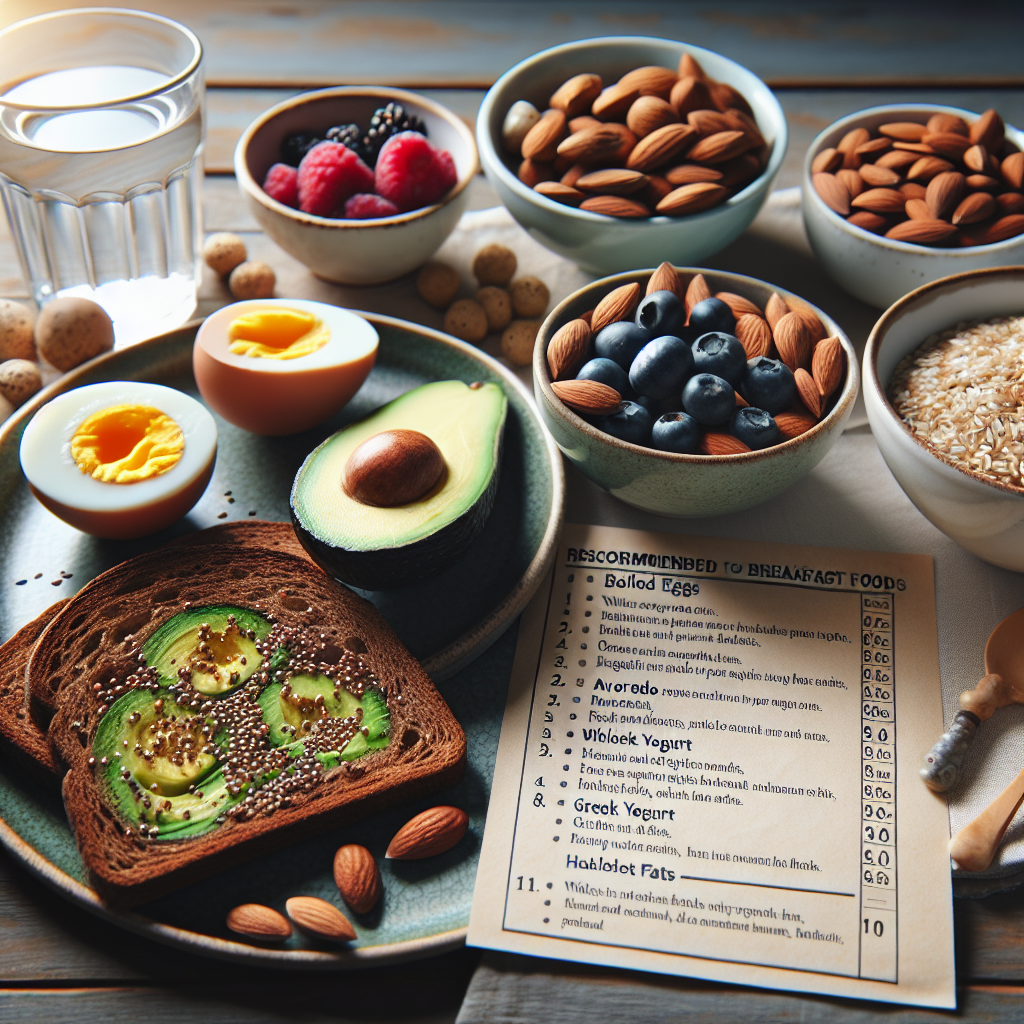 공복 아침 추천 식품 목록: 단백질·섬유·좋은 지방 균형 맞추기