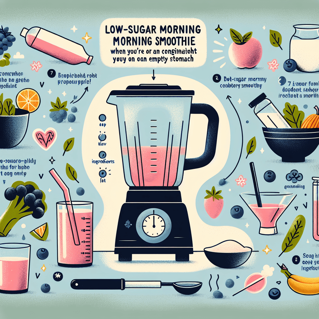 공복 아침 스무디 레시피: 속 편한 저당 조합 7가지