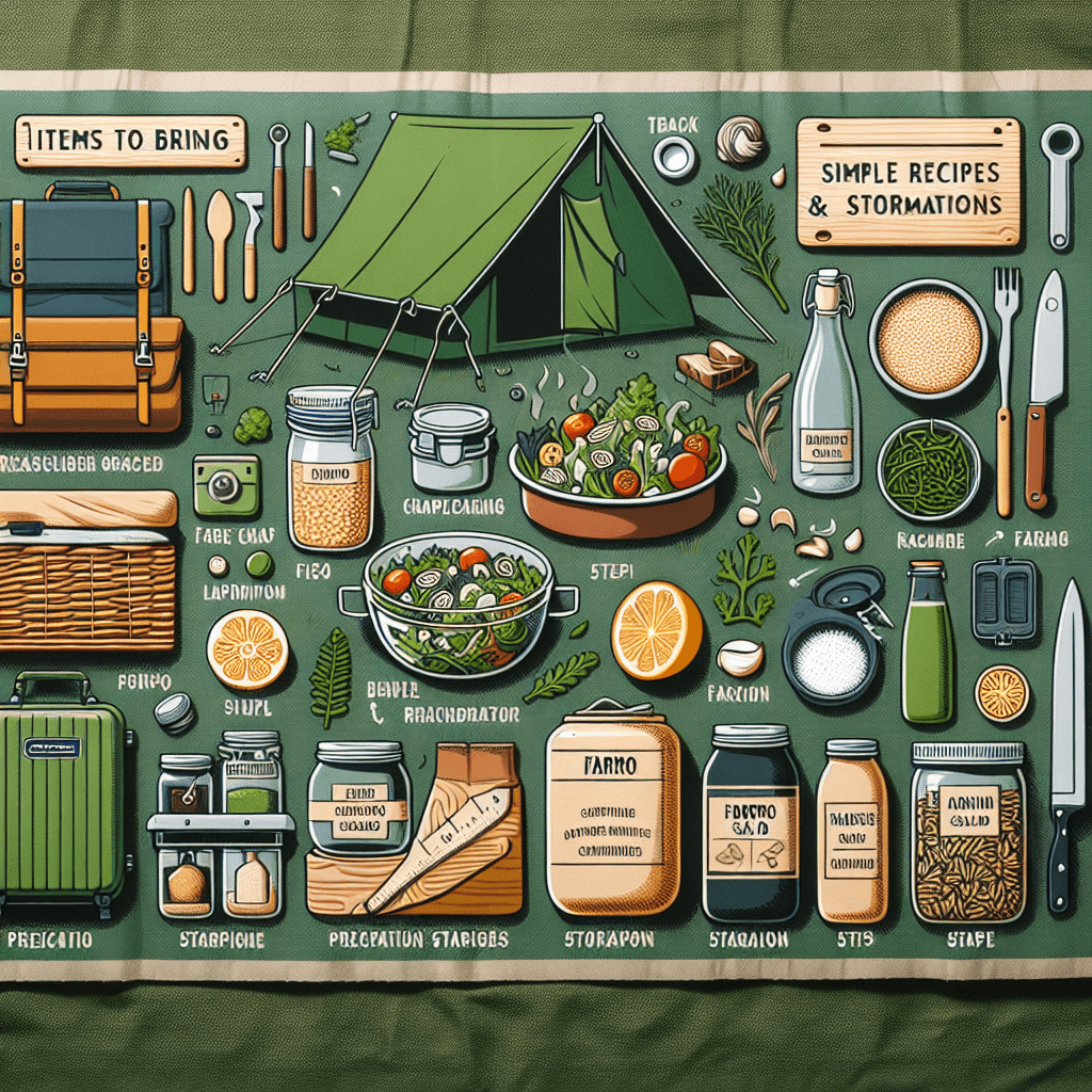 파로 샐러드로 캠핑 갈 때 챙길 것들: 간편 레시피와 보관법