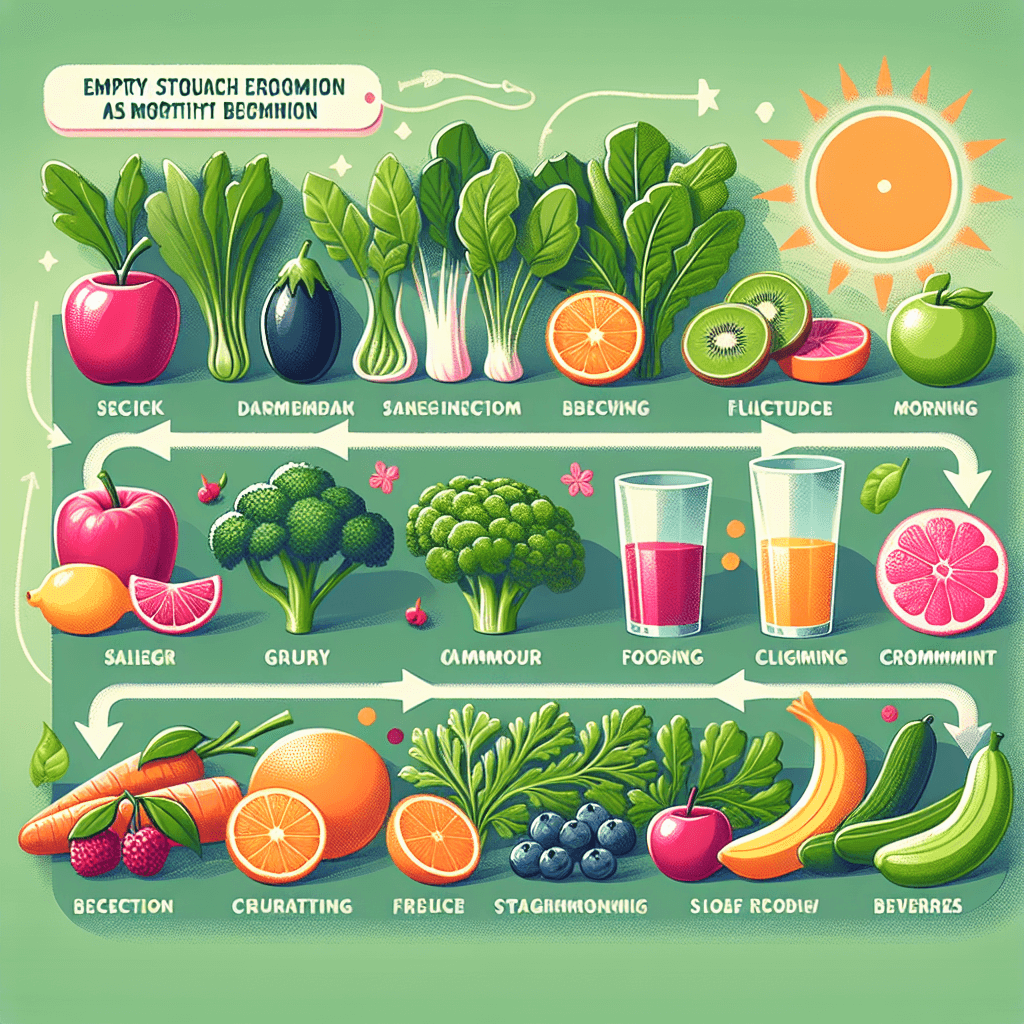 공복 아침에 권장되는 채소·과일과 섭취 순서