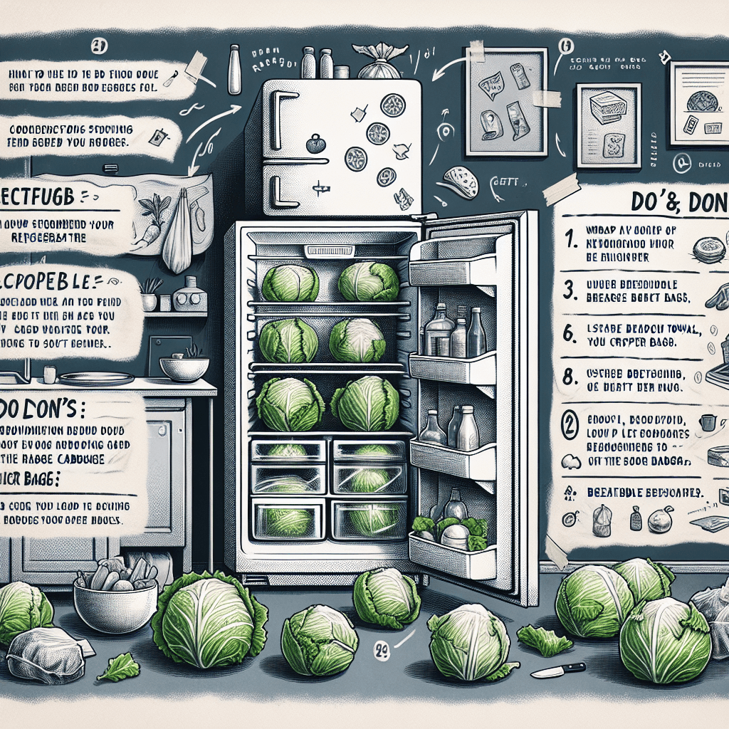 양배추를 냉장 보관할 때 신선함 유지하는 보관 팁
