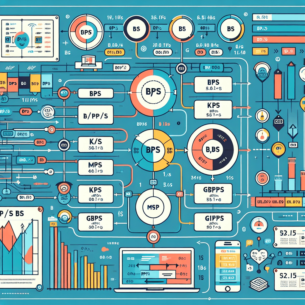 데이터 전송 속도 단위 완전정복: bps·B/s·kbps·Mbps·Gbps의 모든 것