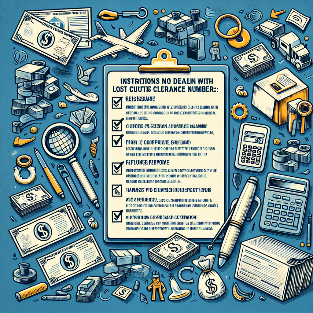 통관번호 분실·변경 시 대처법: 재발급부터 환불까지