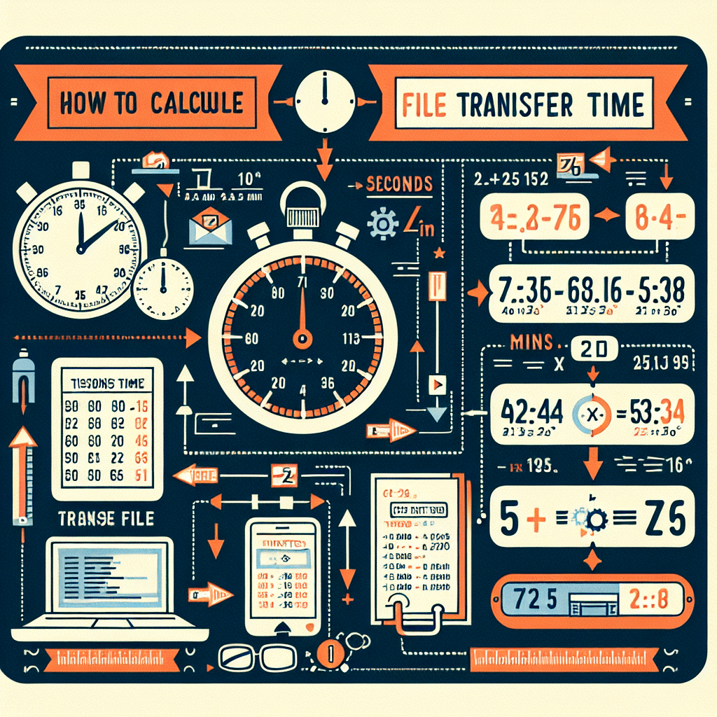파일 전송 시간을 단위로 계산하기: 예제별 초&middot;분 환산법