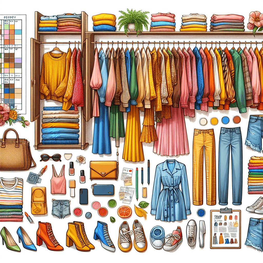 퍼스널 컬러로 옷장 재구성하기: 1주일 코디 플랜과 쇼핑 리스트