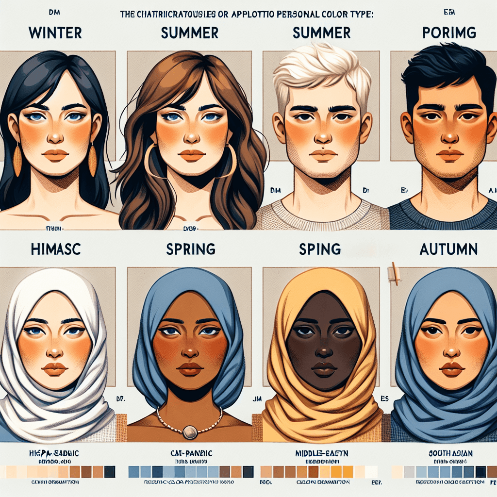 퍼스널 컬러 진단 완전정복: 겨울·여름·봄·가을 유형별 특징과 응용법