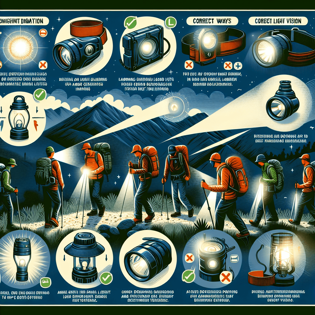 헤드랜턴&middot;랜턴 완전정복: 야간산행 안전 사용법