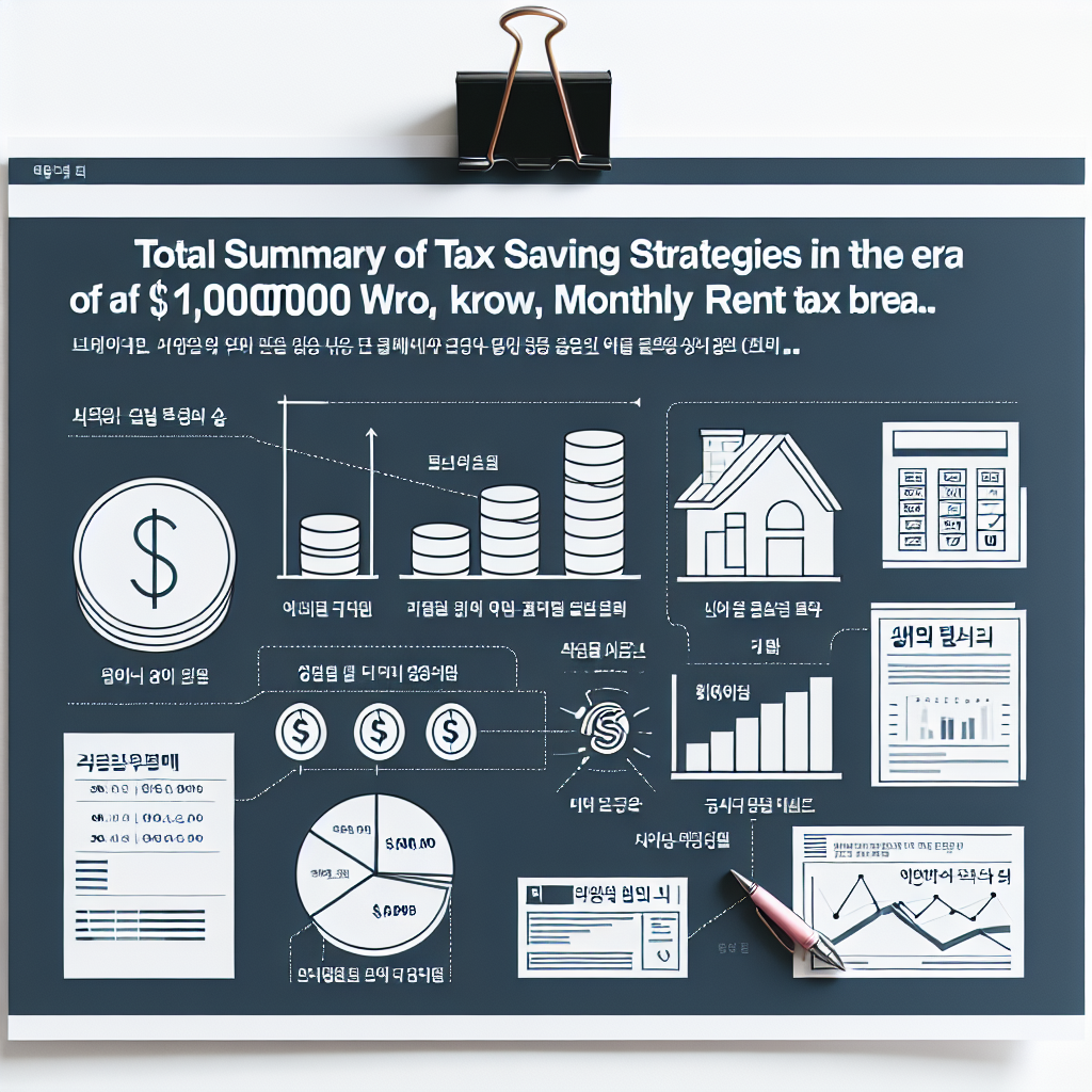 월세 세액공제 한도 1,000만 원 시대 절세 전략 총정리