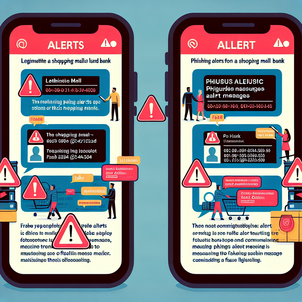 쇼핑몰·은행 사칭 스미싱 구별법: 진짜 알림과 가짜 알림 차이