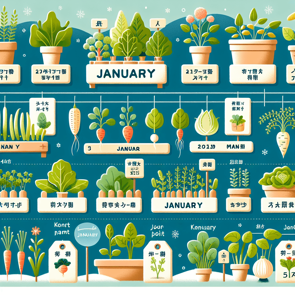 1월에 심기 좋은 작물과 실내 재배 가능한 채소 정리