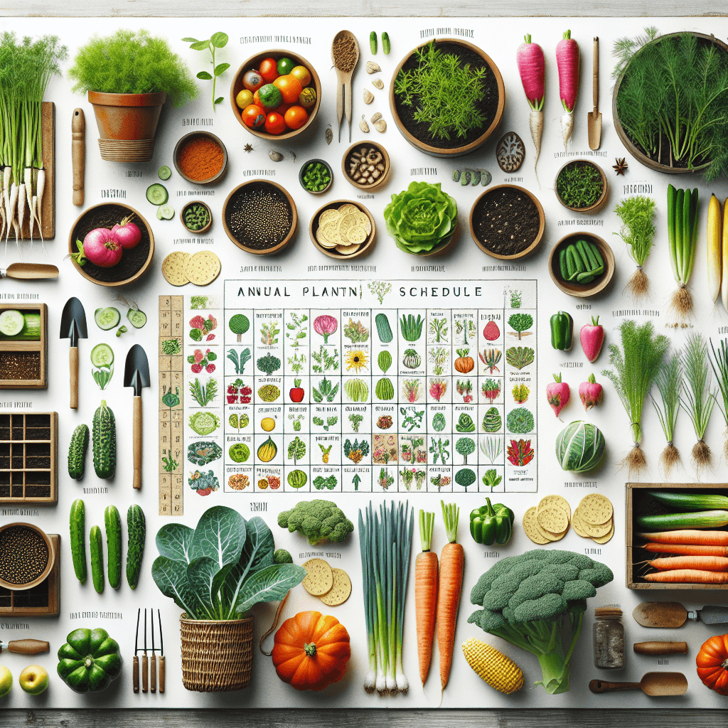 텃밭 초보도 실패 없는 연간 작물 심기 일정 정리