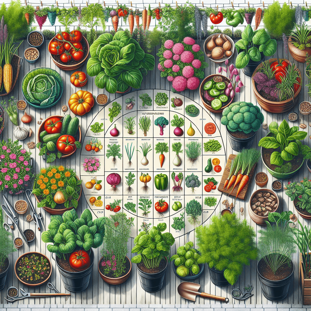 베란다에서 키우기 쉬운 작물로 구성한 연간 텃밭 계획