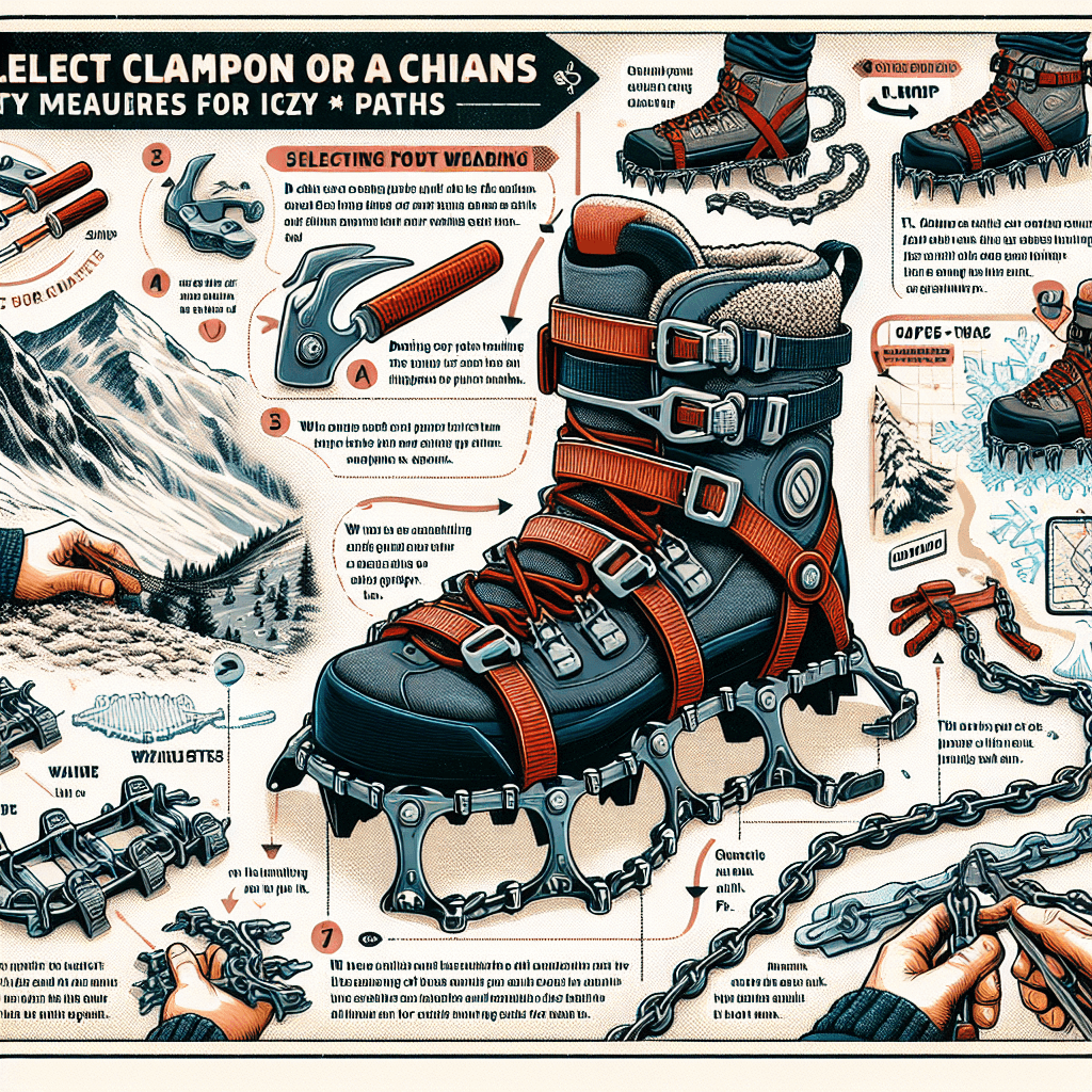 등산용 아이젠&middot;체인 선택과 착용법: 빙판길 안전 대책