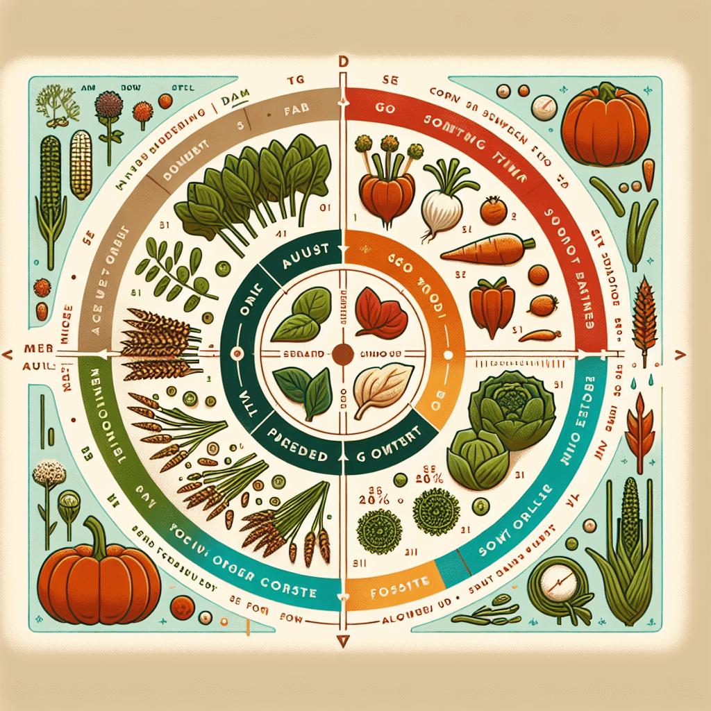 8월에 심는 가을 채소와 파종 적기 작물 정리