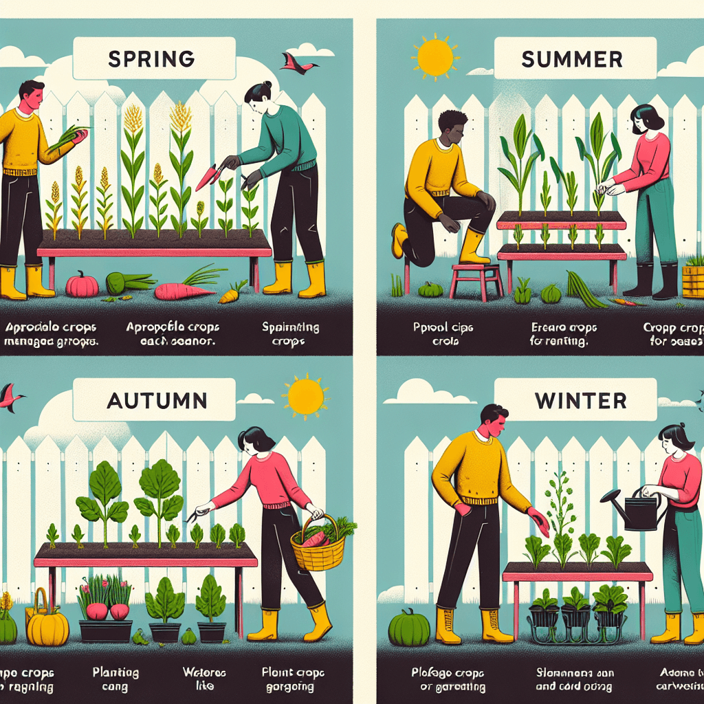 텃밭 초보를 위한 봄 여름 가을 겨울 작물 관리 전략