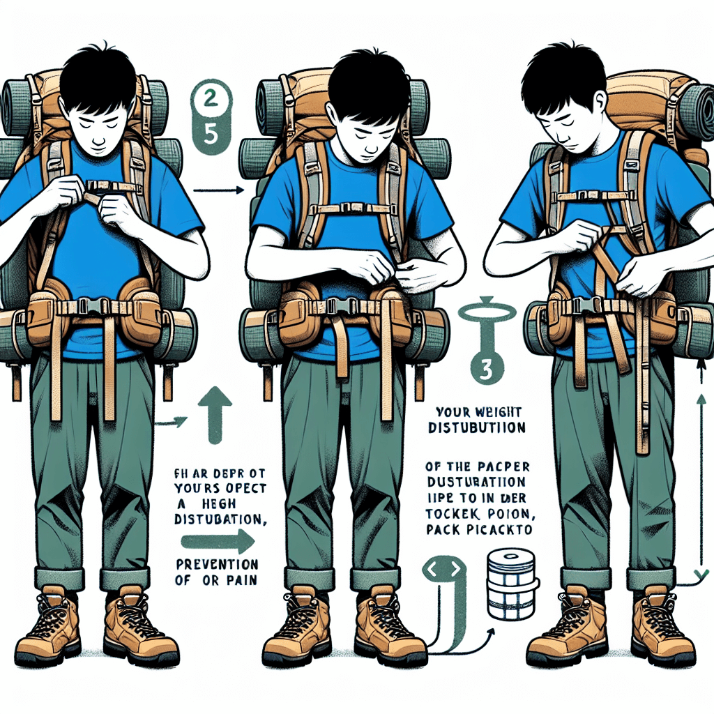 등산 가방 배낭 팩라인 조절법: 무게 분산과 통증 예방