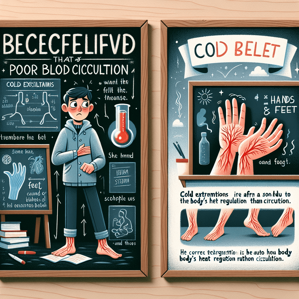 손발이 차면 혈액순환이 안 된다는 잘못알고있는상식