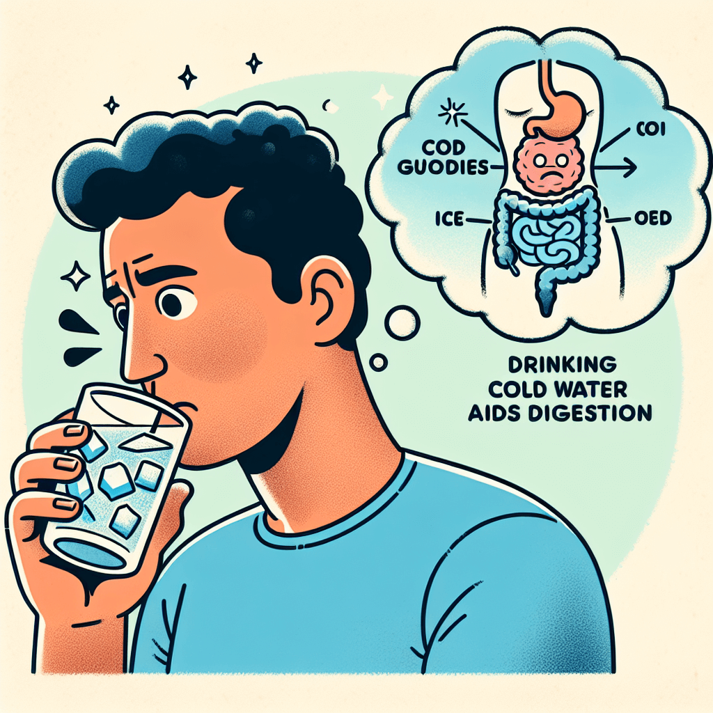 물을 차갑게 마시면 소화가 잘된다는 잘못알고있는상식