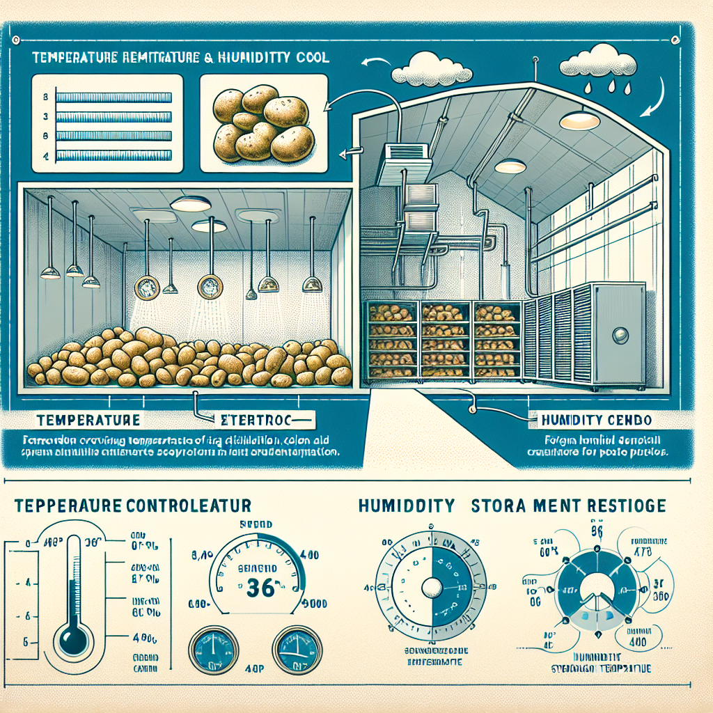 감자 장기 보관을 위한 적정 온도와 습도 관리 방법