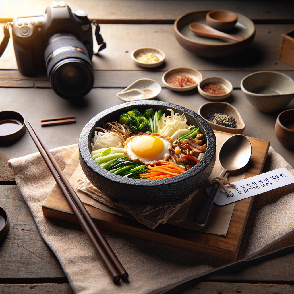 비빔밥 플레이팅과 사진 연출법: 블로그용 촬영 팁 포함