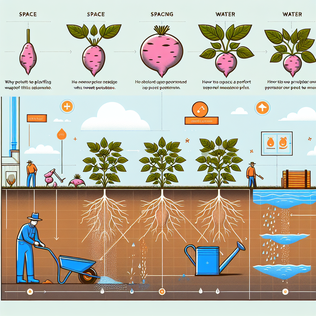고구마 심을 때 간격과 물 관리가 중요한 이유